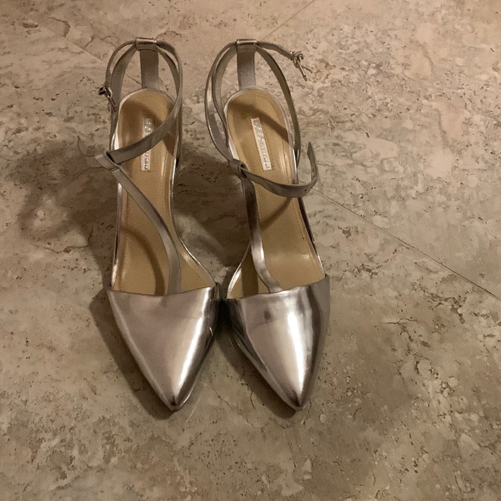 BCBGeneration Silver Heels